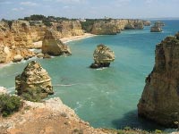 Algarve with picturesque bays